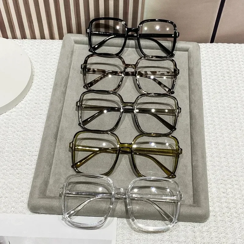 1/3 PCS Fashion Large Frame Square Anti Blue-ray Glasses Women's Daily Life Take Photo Eyewear Computer Eyeglasses