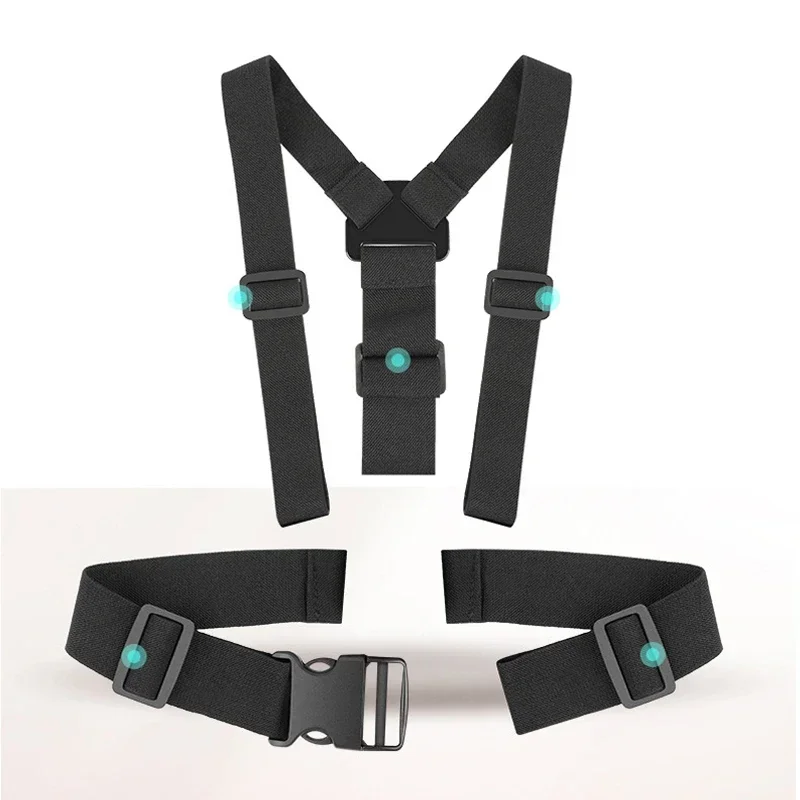 Hands-Free Sport Camera Chest Strap Mount Harness Strap Holder Cell Phone Clip Five-in-one Suit