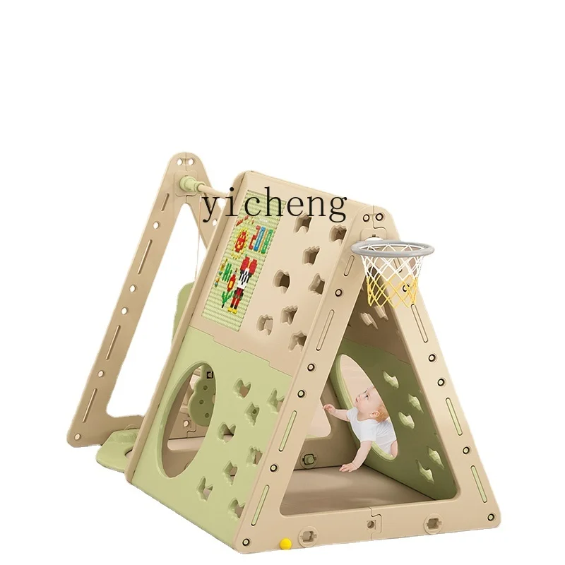 

YY Climbing Frame Slide and Swing Combination Home Indoor Toys for Children and Infants Building Blocks