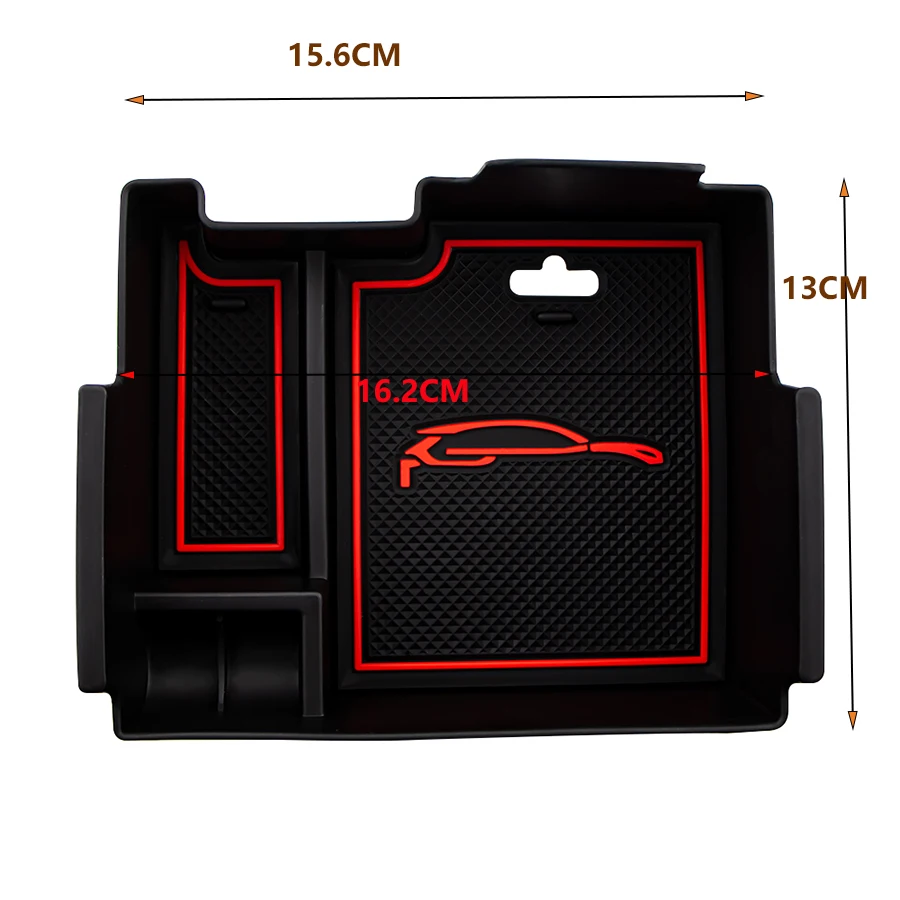 For Ford Explorer 2011 2012 2013 2014 2015 2016 2017 2018 Armrest Storage Box Coin Tray Center Console Organizer Case Container