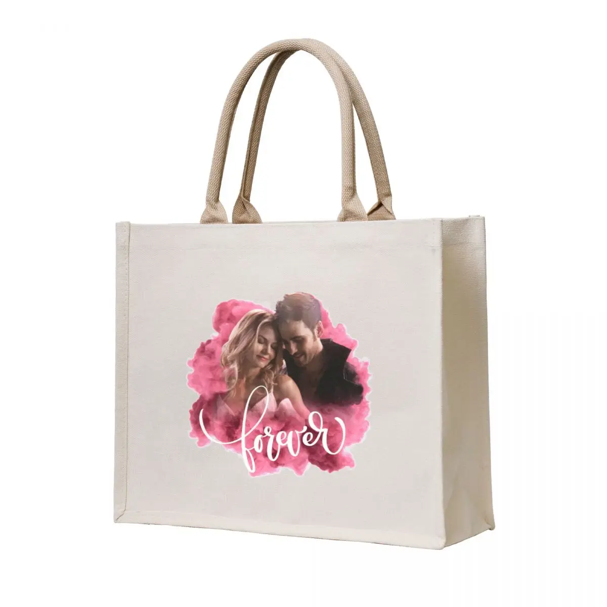 

Once Upon A Time: Emma & Hook (Captain Swan), Forever Tote Bag tote bag woman foldable reusable bag Women's handbag