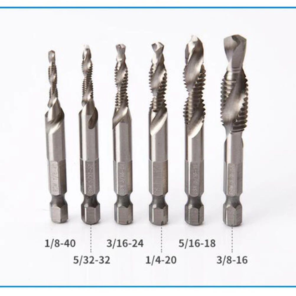 

6pcs High speed Steel Drill Bits 3mm 4mm 5mm 6mm 8mm 10mm Sturdy Abrasion Resistant for Wood Plastic Metal DIY Engineering