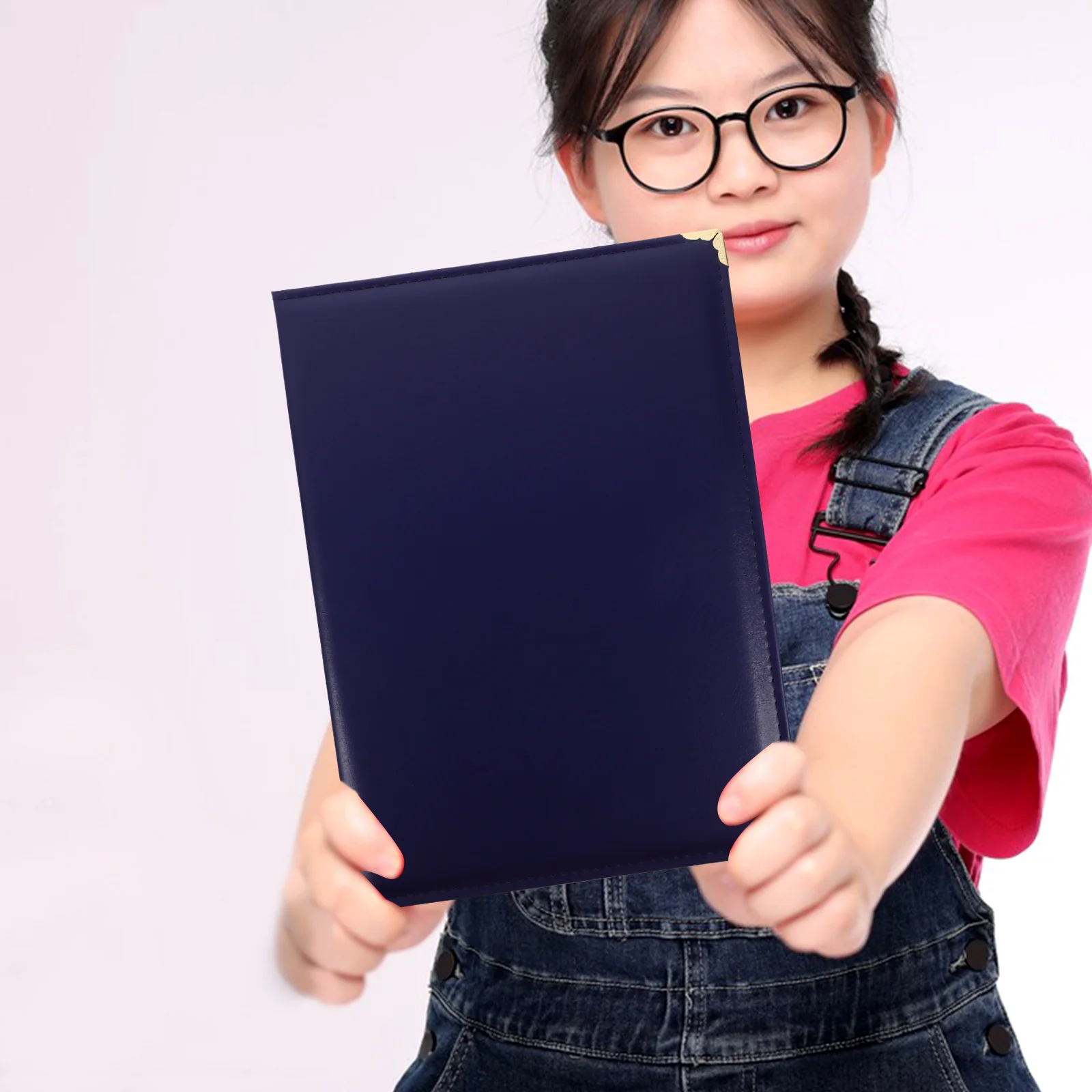 

Certificate Protection Cover A4 Blue Single Page Hardcover Document Folder for Diplomas Certificate Holders Envelope