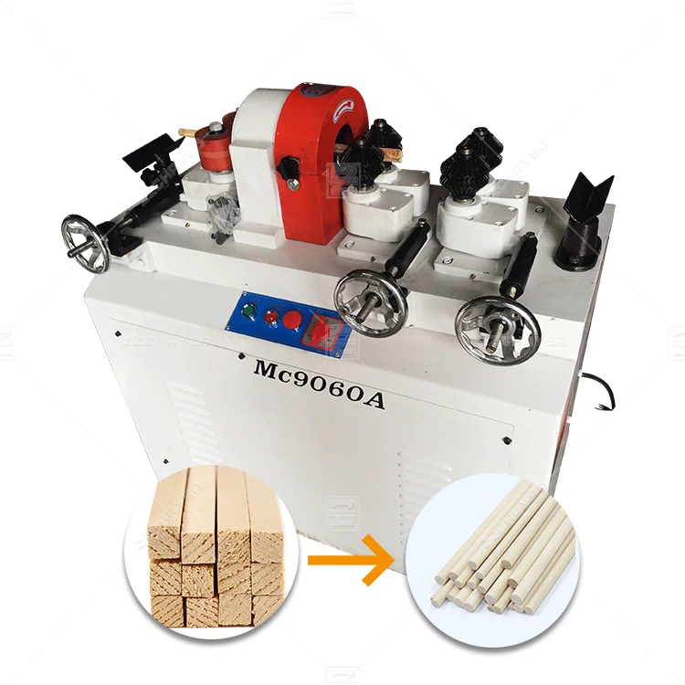 MC9060A Double Heads Feeding Wood Rod Round Milling Machine