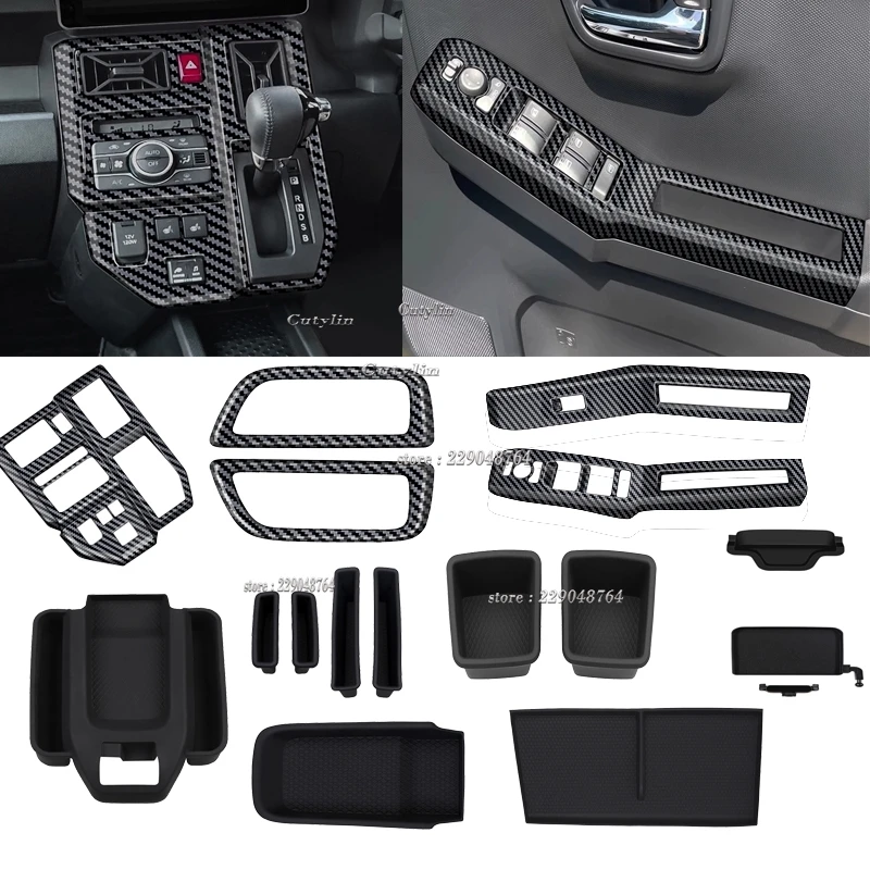 Para daihatsu taft 2024 2025 acessórios interiores painel de mudança de engrenagem de silicone suporte de copo de água caixa de armazenamento capa do painel de mudança de engrenagem