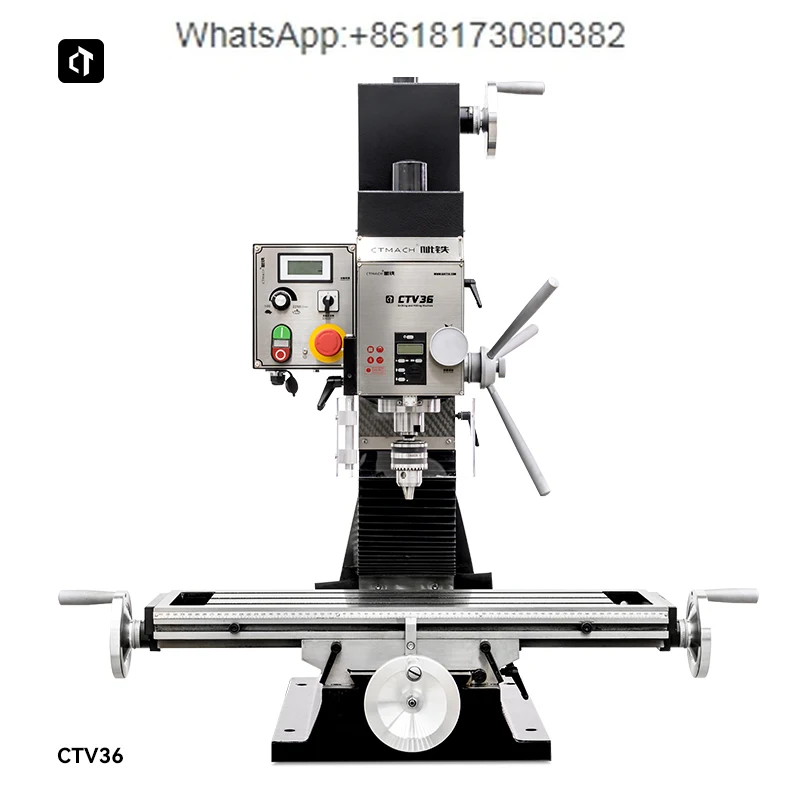 Fresatrice silenziosa per foratura e panca CTV36 a velocità continua per foratura da banco e piccola fresatrice