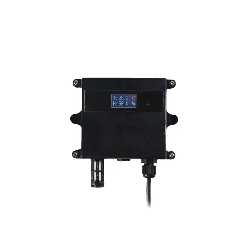 Industrial grade high temperature and humidity pressure sensor wall mounted with display for automatic environmental monitoring