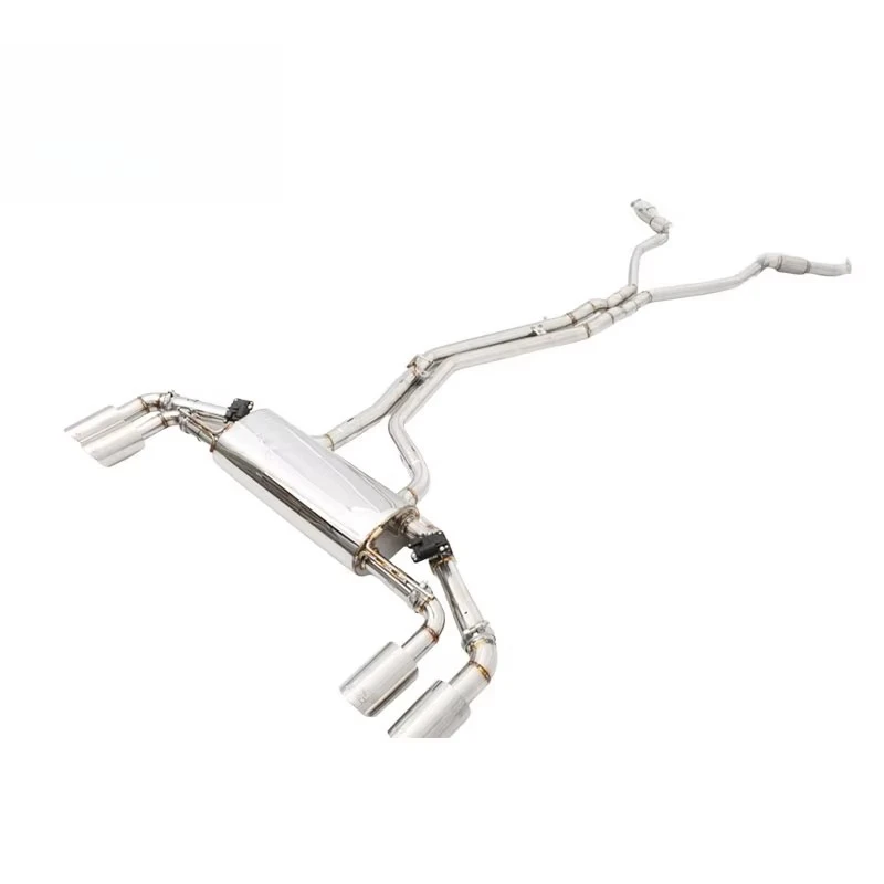 A5 A7 RS6 RS7 SQ5 Titanium Alloy Mirror Polished Catback Exhaust System Remote Key Control Factory Direct Production Tail