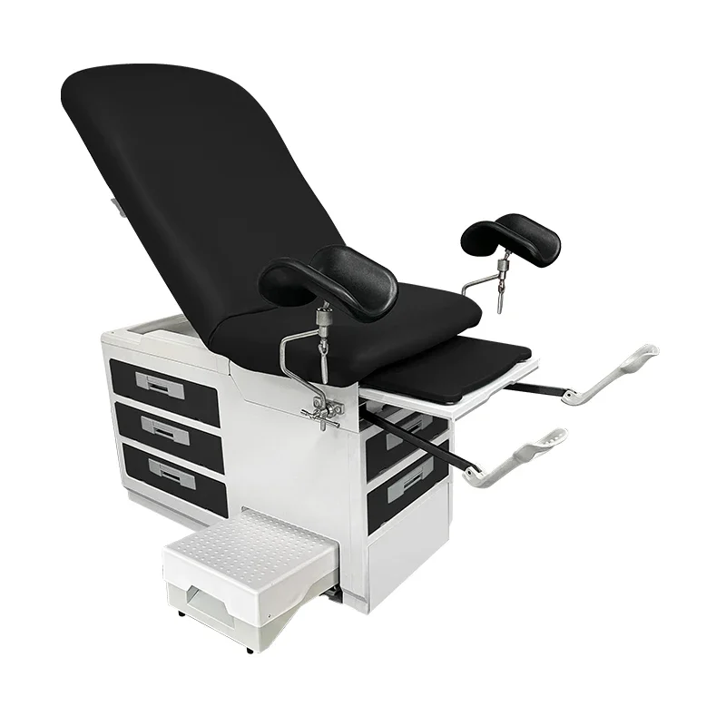 Luxury Multifunction Medical Examination Table Hospital Gynecology Exam Chair Bed With Drawer