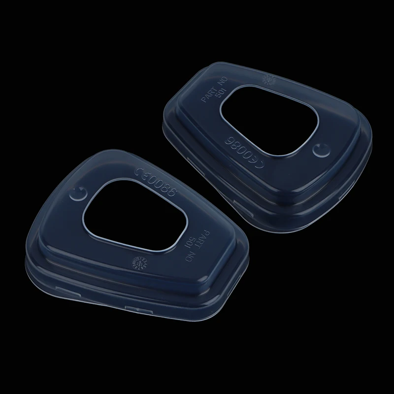 10 Stuks Anti-Stof Houder Geval Veiligheidsmasker Deel 501 Filter Adapter Plastic Deksel Voor 501 6800 6001 5n11 5p71 7502 6200