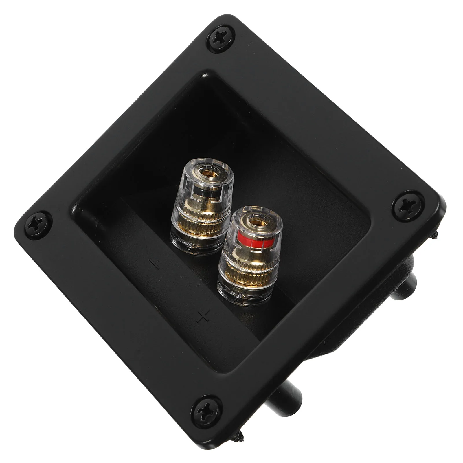 

2-way Loudspeaker Connector Plastic Crimp Binding Post Terminals Junction Box Wall Plate Plug Socket Surround Loudspeaker Cup