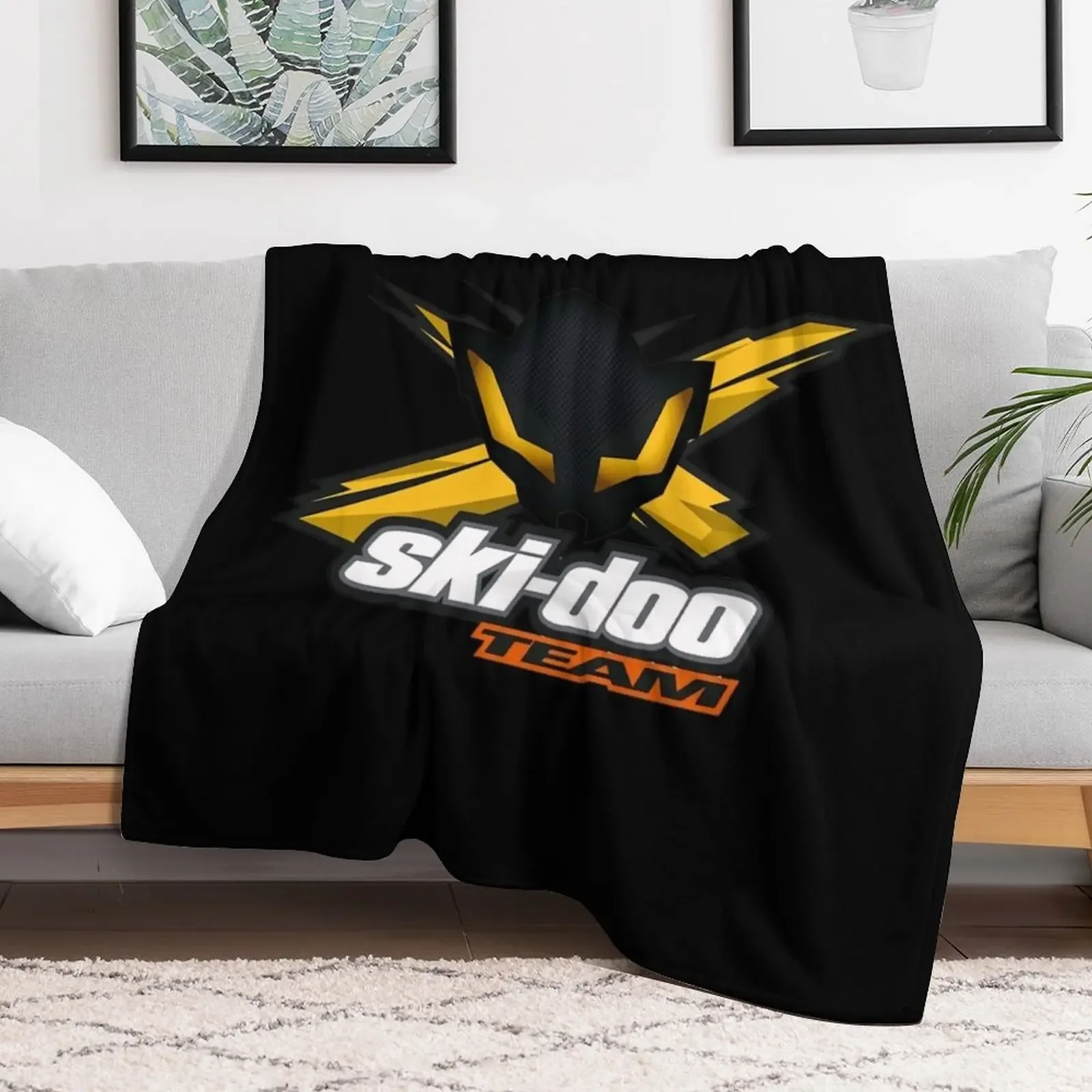 Ski-Doo Team Logo Throw Blanket Blankets For Baby warm for winter valentine gift ideas Blankets