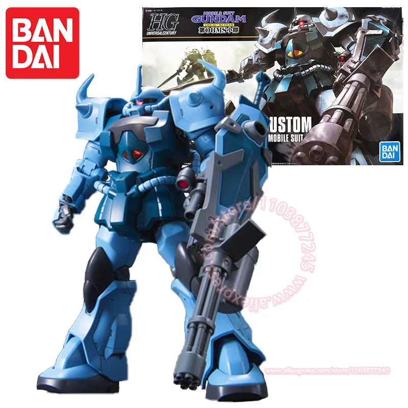 

BANDAI HGUC 1/144 MS-07B-3 GOUF CUSTOM ручная модель модная игрушка подарок на день рождения анимация периферийные устройства настольный орнамент фигурки героев