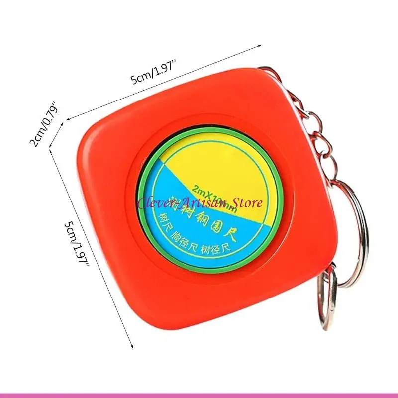 E06B 78.74in Metal Tree Diameter Tape Soft RetractableMeasuring Tape Measuring Tool