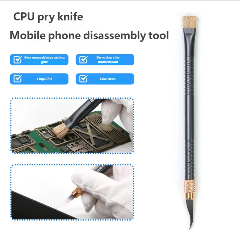 

Инструмент для разборки экранов мобильных телефонов TE-157, нож для снятия микросхем, для чистки и ремонта материнских плат, микросхем и чипов мобильных телефонов.