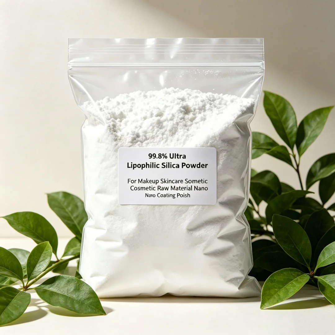 99.8% Ultra Lipophilic Nano Silica Powder Cosmetic Grade Essential Oil Gel Thickener For Luxury Makeup Skincare Raw Material