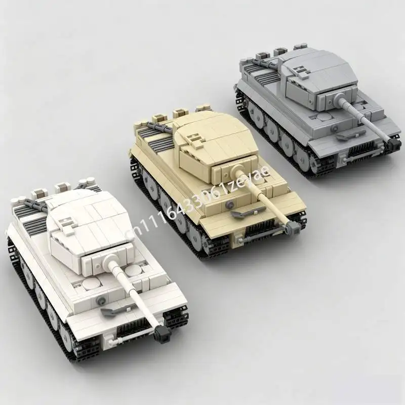 816 PCS MOC Heavy Battle Tank Model Creative Army Vehicle Building Blocks DIY Assembly Puzzle Educational Toy Collection Gifts