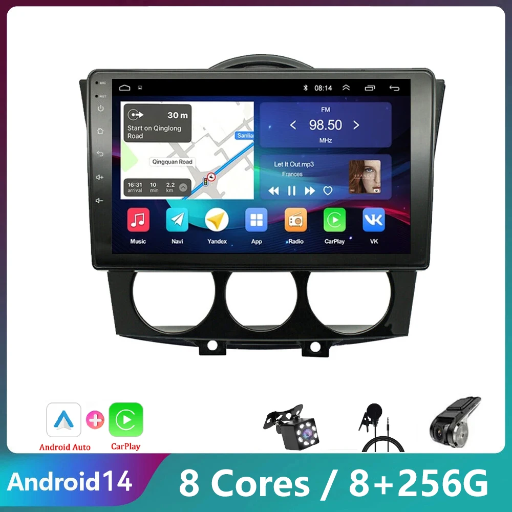 8G+128GB Car Radio Android Carplay Automotive Intelligent Multimedia For Mazda RX-8 RX 8 RX8 SE 2003 2004 2005 - 2011 Stereo