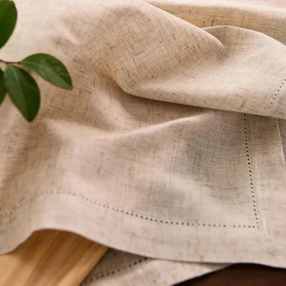 Khaki Table Napkins 45x45cm 35x50cm Set of 1/5/10 for Wedding Party Dinner Restaurant Home Cotton Linen Fabric