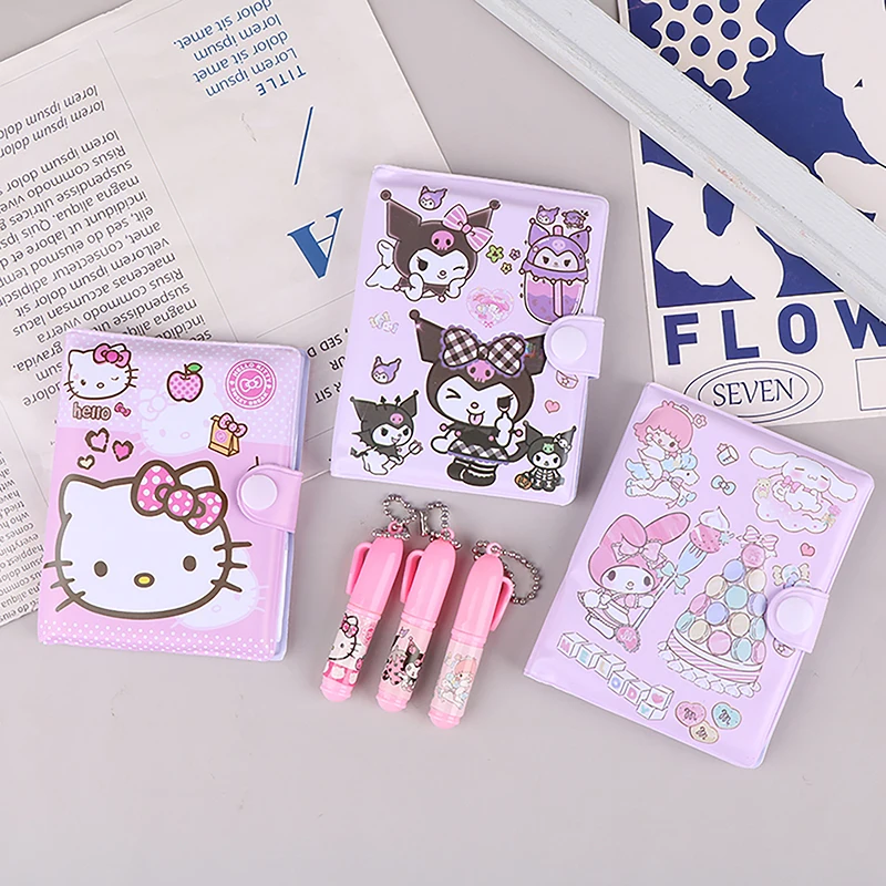 

Sanrio Notebook Journal My Melody Kuromi Cinnamoroll Kawaii MIini Portable Ledger School Supplies Stationery Gift