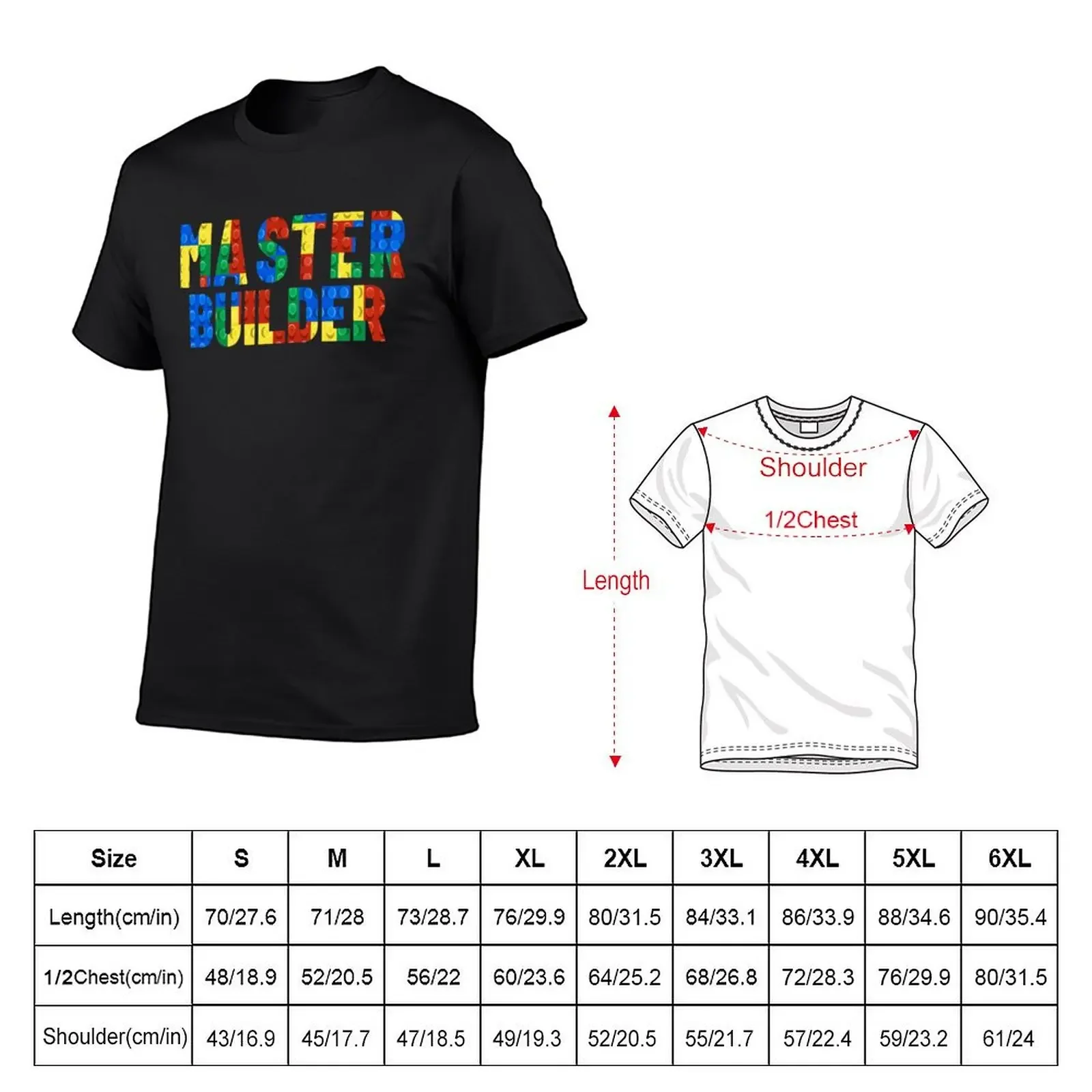 Master builder creator - best gift idea for adults and toddler toys for boys & kids - children T-Shirt cute tops t shirt men