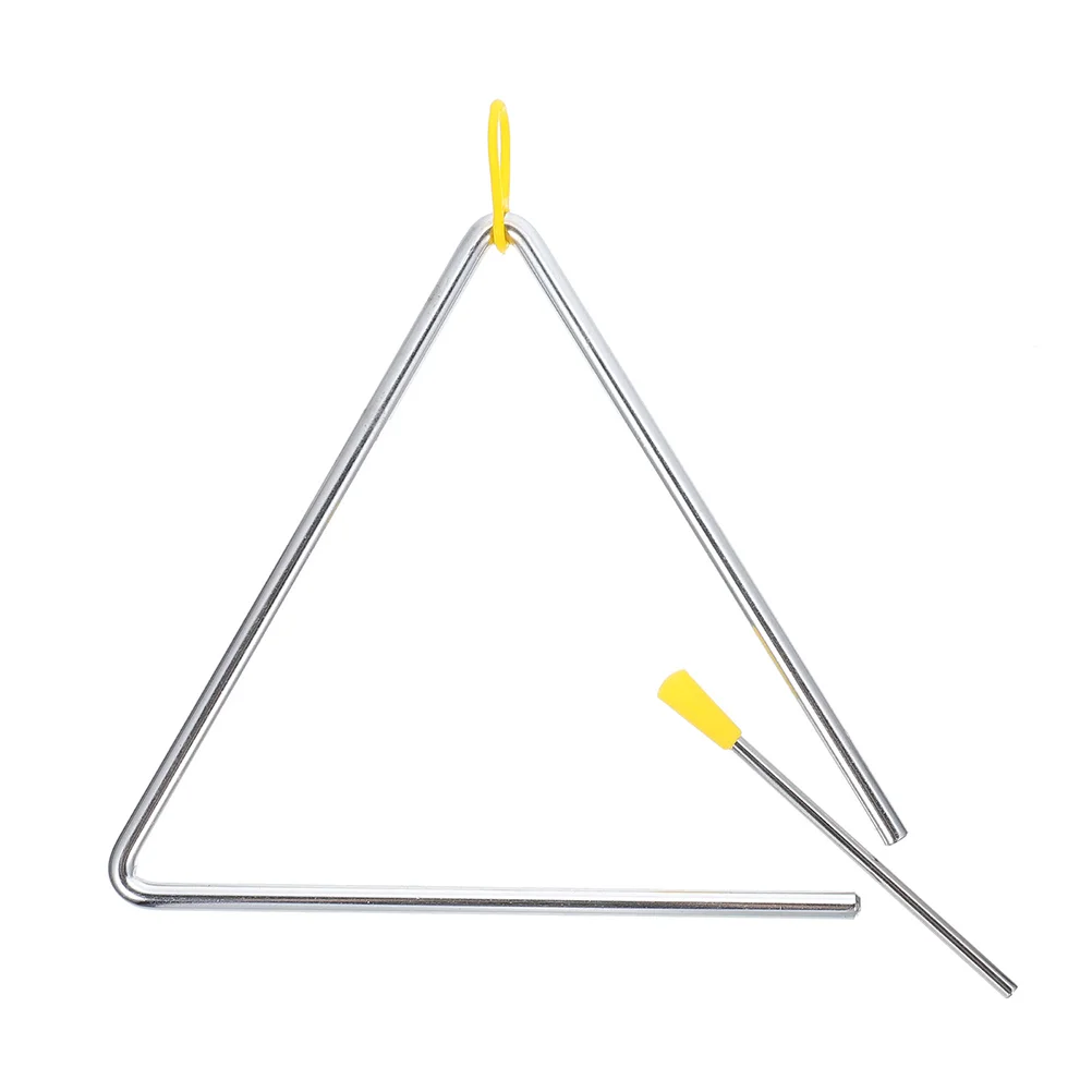 Percussion Triangle Bell Instruments Metal Music Practice Easy Use Max Safety Fun Educational Toys Develop