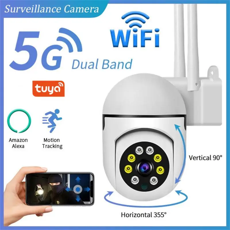 1080P Tuya/YCC365 PLUS APP Wireless IP Camera 2MP Outdoor Street WIFI Motion Detection Camera AI Auto Tracking CCTV Surveillance