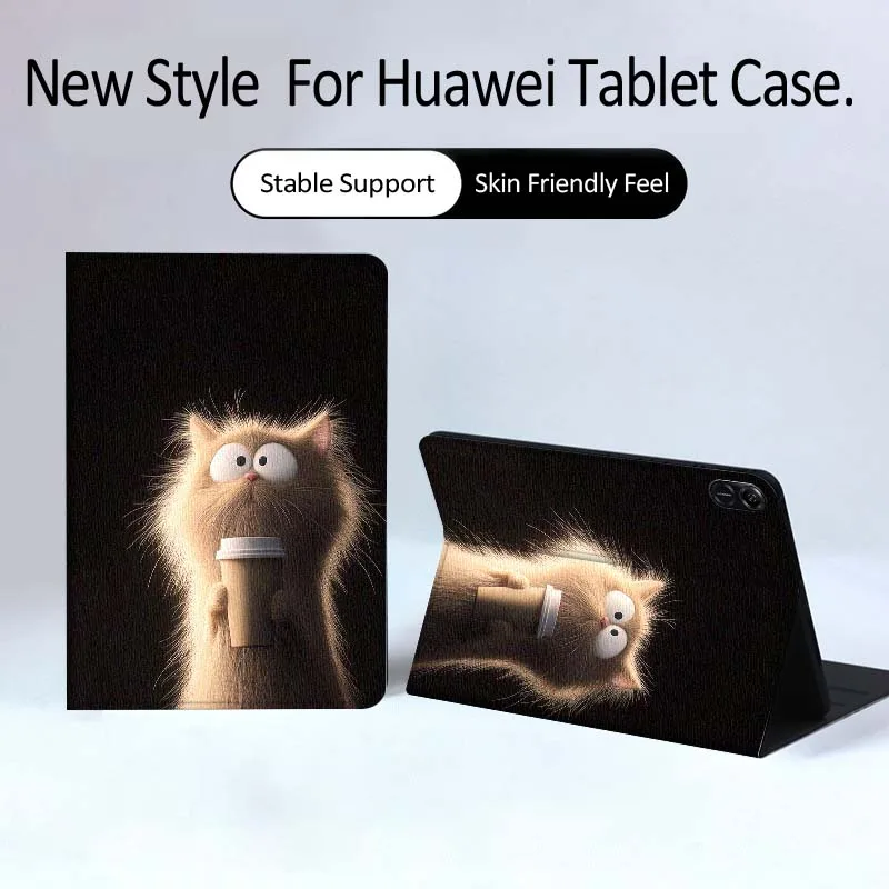 

Cartoon anime cat Tablet Case For Huawei MatePad Pro Air 12 X Honor Pad 8 V8 9 13 GT GT2 3 12.6 13.3 Inch