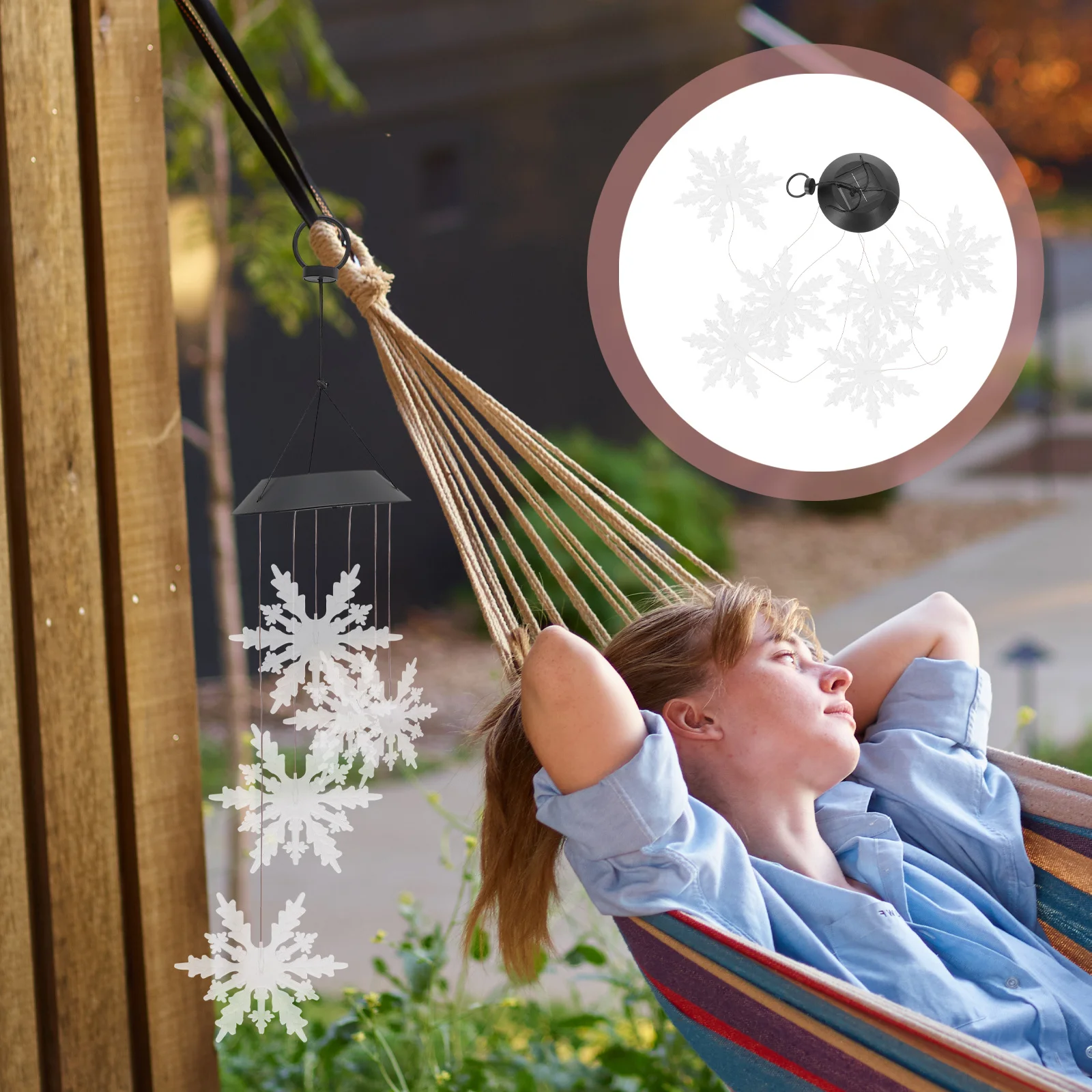 ضوء الرياح الشمسية المتغير Led الإضاءة الزخرفية في الهواء الطلق لساحة حديقة عيد الميلاد الديكور #1