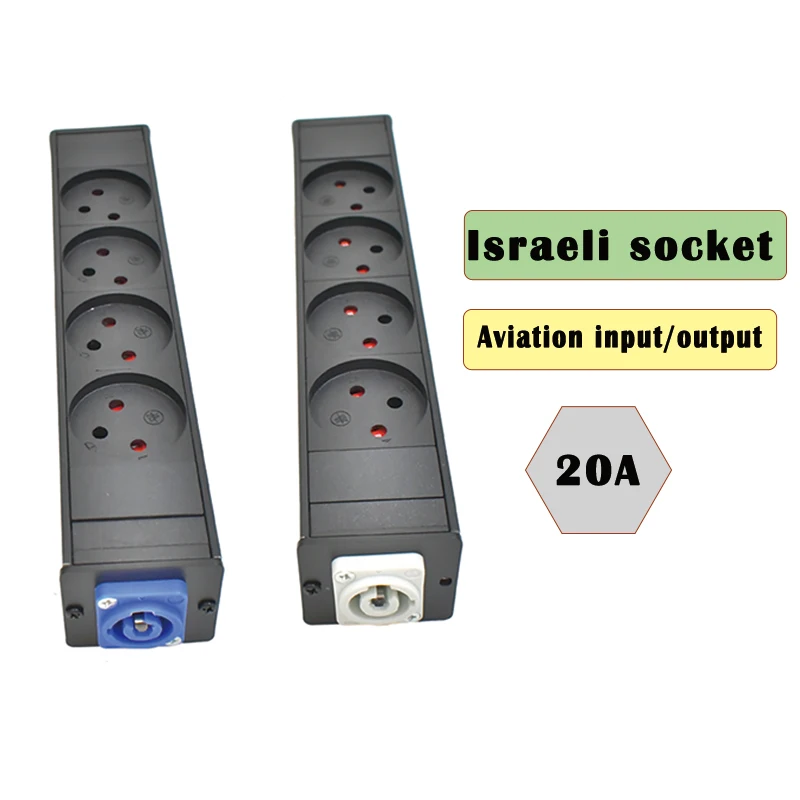 PDU Power Strip Network cabinet rack Schuko Powerlink Power Link Box Aviation plug  1-10AC  Israel socket no switch wireless