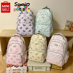 Miniso Sanrio New Women's Backpack Fashion High Quality Nylon Student School Bag Cartoon Casual Large Capacity Travel Backpack