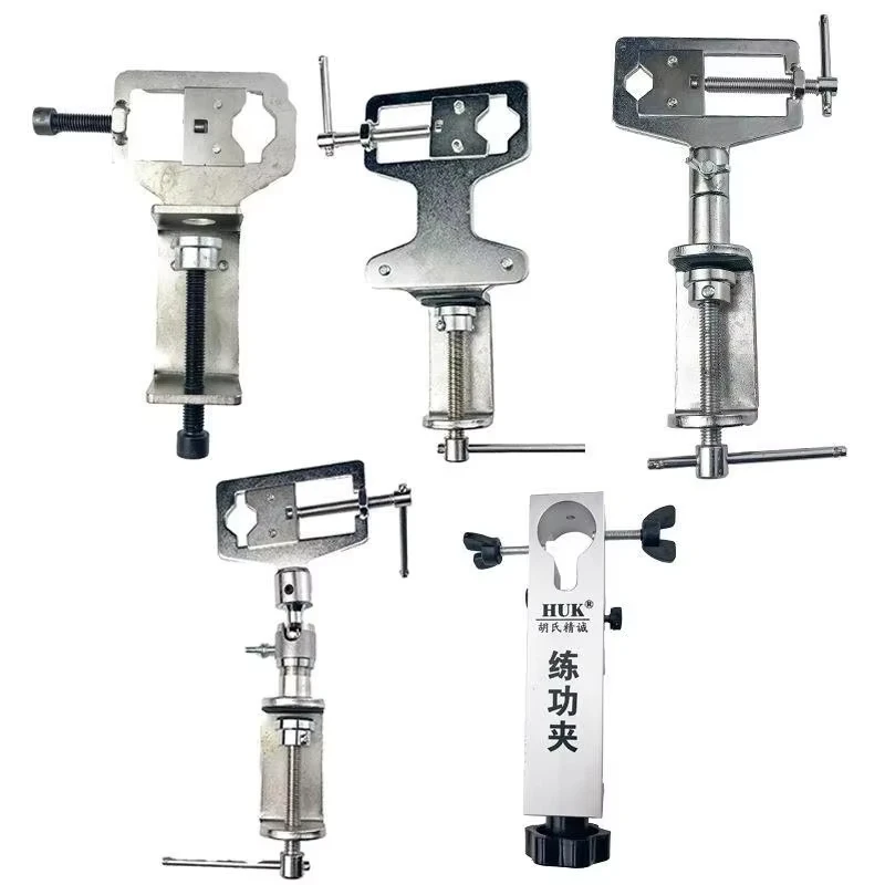 Locksmith Practice Clamp Tool Metal Alloy Adjustable Softcover Type Practice Lock Vise Clamp for Locksmith Learning Use