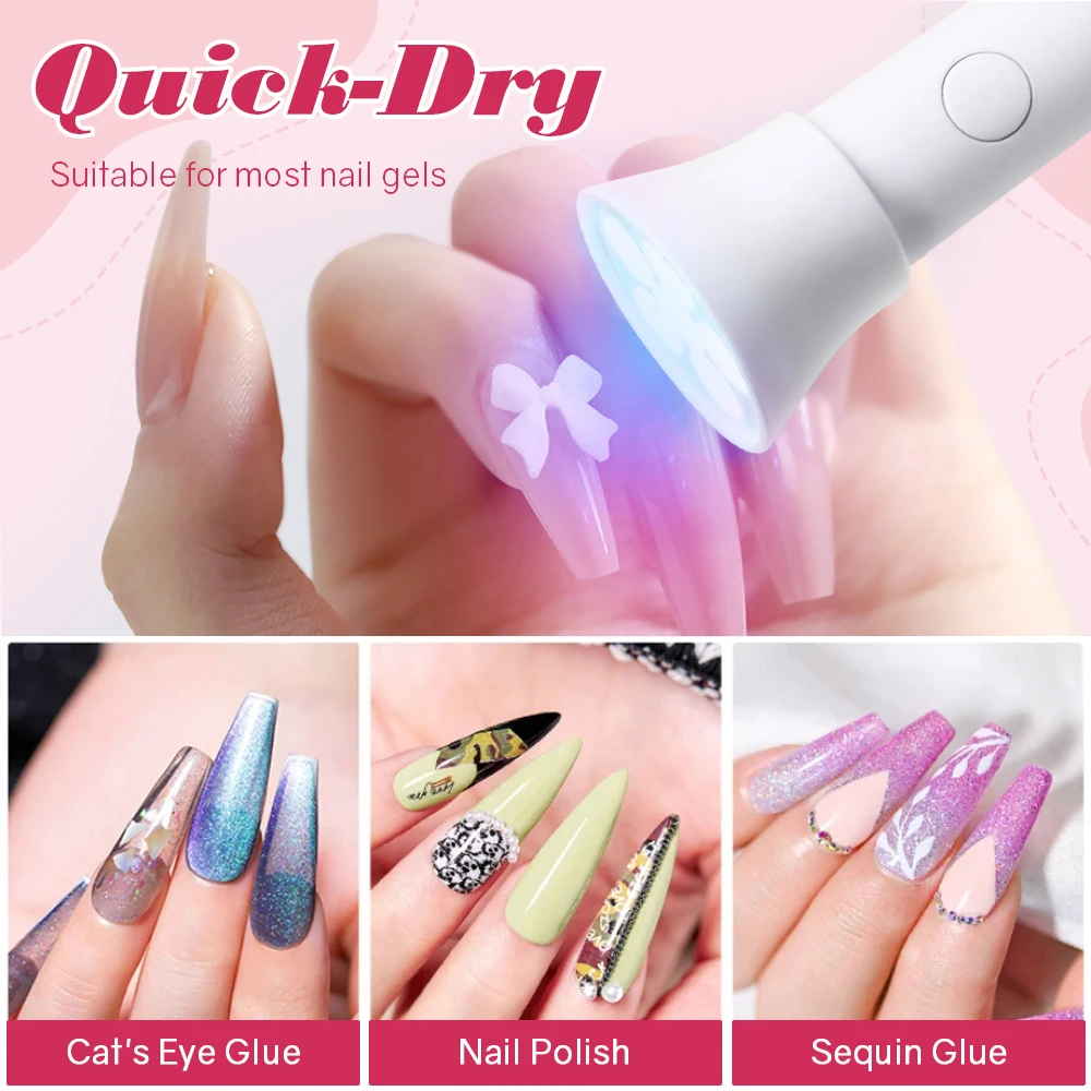 18W มือถือ Salon Quick แห้ง USB เครื่องเป่าเล็บ Home Phototherapy เครื่องมือชาร์จ UV LED เล็บโคมไฟไฟฉายขนาดเล็กปากกา