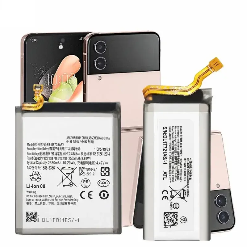 EB-BF724ABY EB-BF725ABY 2630/1070mAh Battery+Tools For Samsung Z Flip4 SM-F721W SM-F721U1 SM-F721U SM-F721N SM-F721B/DS SM-F721B
