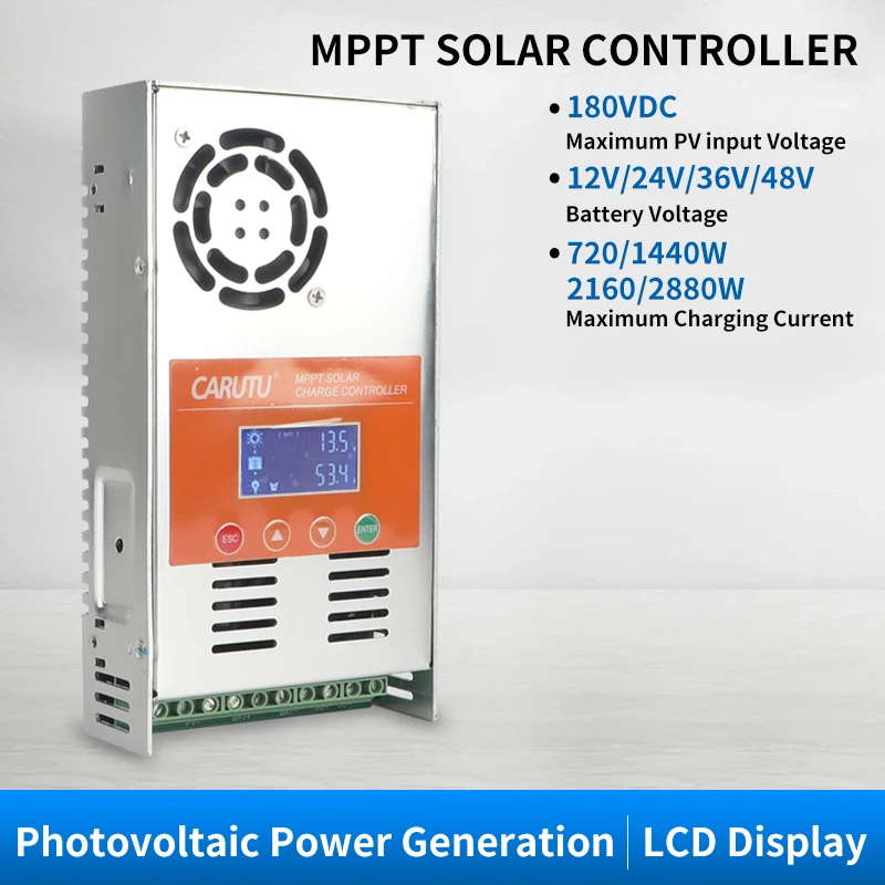 MPPT Solar Controller 60A 12V24V36V48V Automatic Identification Energy Storage Inverter Factory Outlet