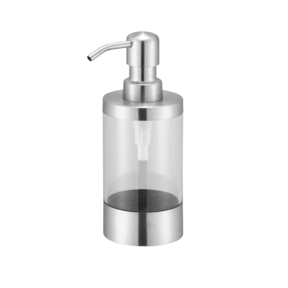 

Диспенсер для дезинфицирующего средства для рук объемом 350 мл, ручной, с нажимным механизмом, многоразовый, для геля для душа, из нержавеющей стали 304, с ручной помпой