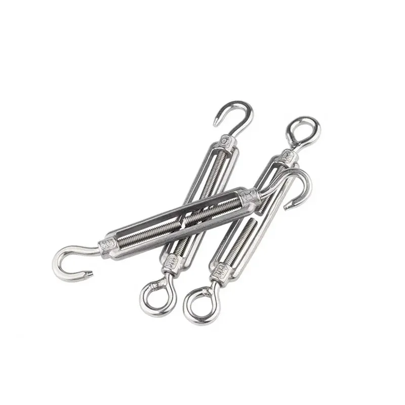 Corrosion Resistant 304 Stainless Steel Turnbuckle Easy Adjustment Tensioner for Guardrail and Rigging Applications