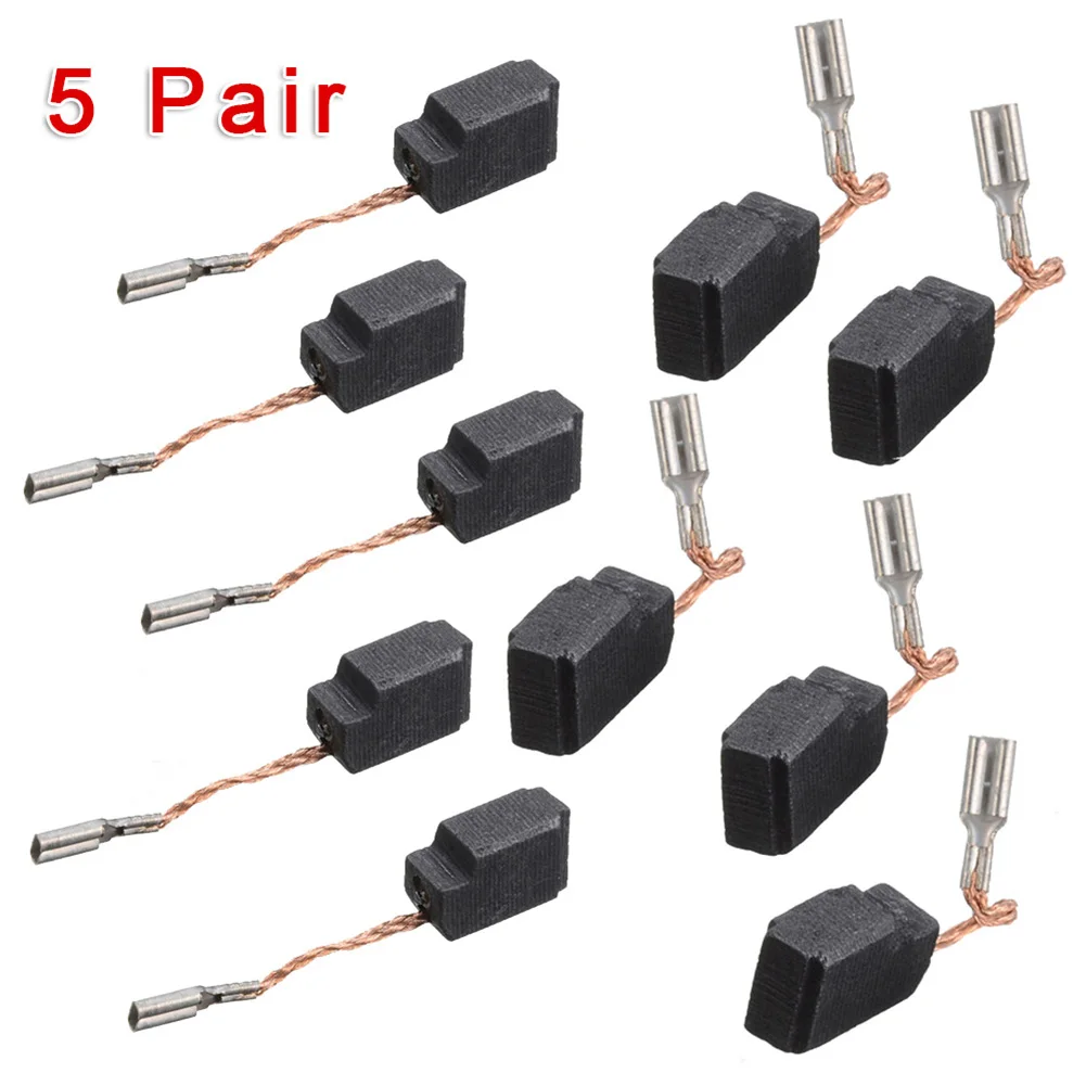 10PCS Carbon Brushes For D28110 D28112 D28402 DWE46151 Grinder Electric Hammer Drill Polishing Machine Accessories