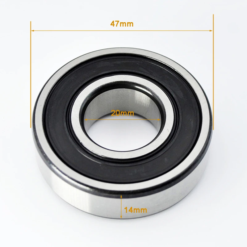 2 قطعة 6204 2RS ZZ 20*47*14mm 6204RS 6204Z DDU 2Z القطر الداخلي 20 مللي متر الكروم الصلب كرات أخدود عميقة محامل #5