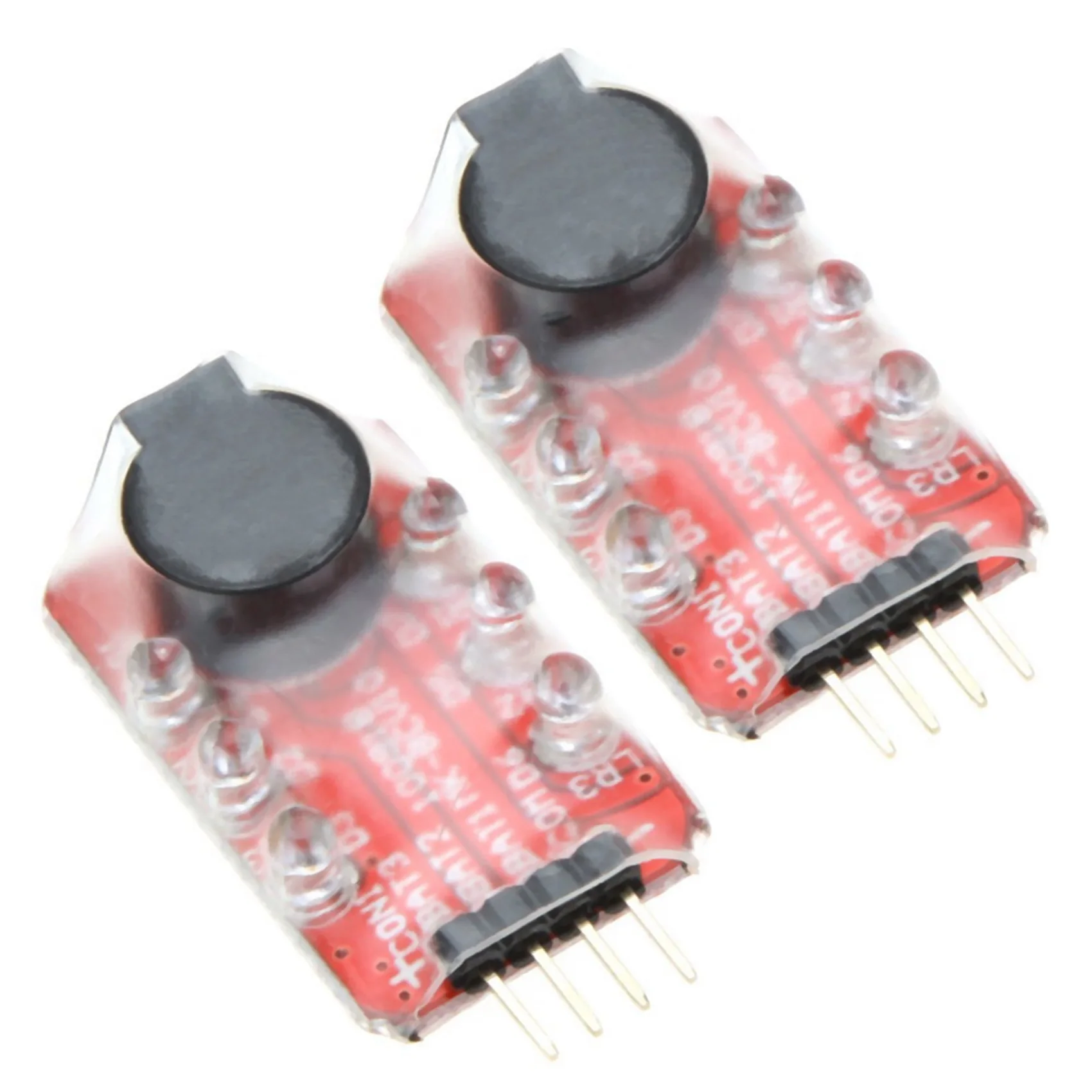 A93P 2X Loud Hailer Lipo Battery Voltage Alarm Display Checker 2-3S LED Display For RC Helicopter Quadcopter Car Battery