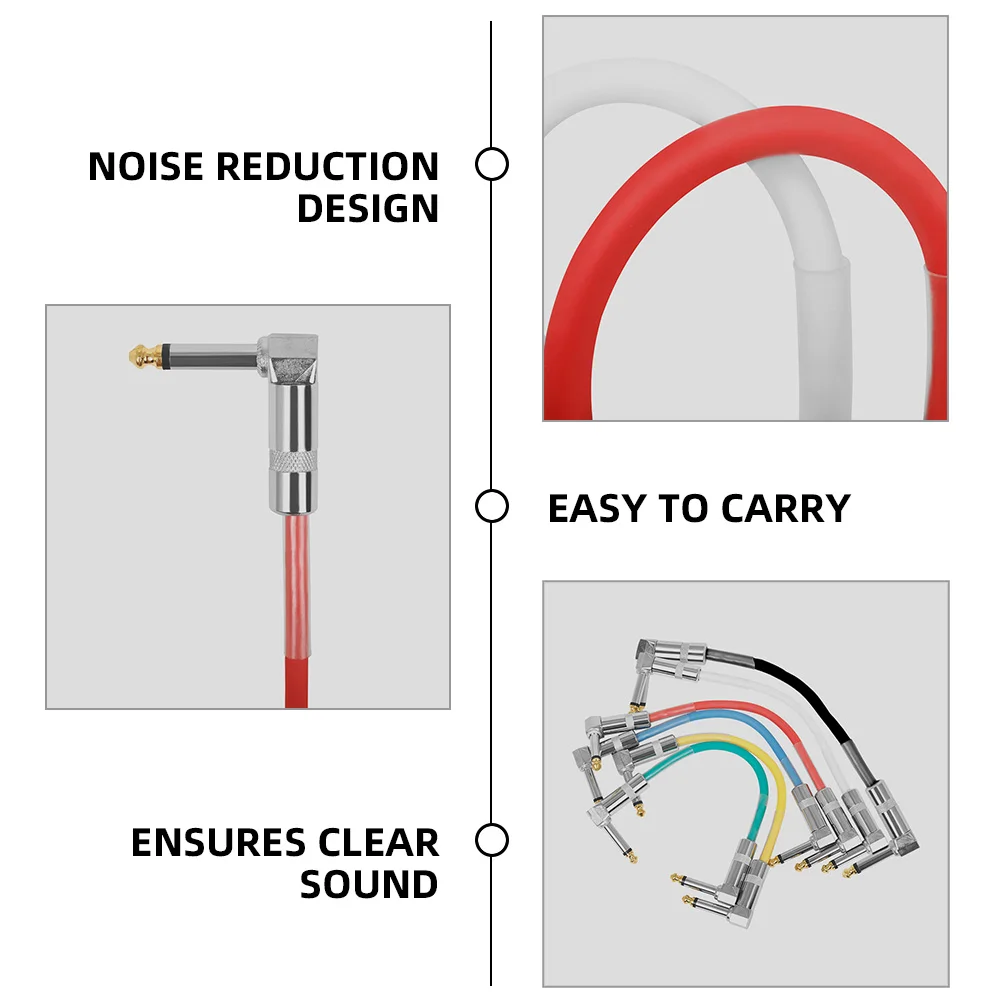 

Electric Guitar Cable Pedal Connector Patch Cables Bass Effect for Pedals Cords