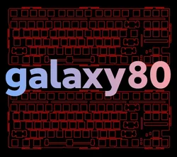 Galaxy80 mechanical Keyboard Plate FR4 Brass Aluminum CF PP POM ( for Plate-mounted Stabilizer use )