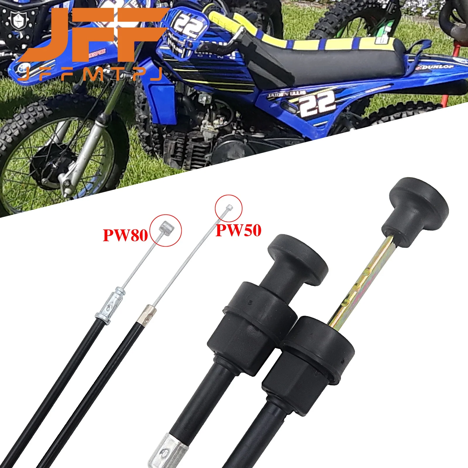 760mm/940mm Carburetor Choke Cable Bike Push Pull Choke Throttle Cable For Yamaha PW50 PW80 Pit Dirt Bike Motorcycle Motocross