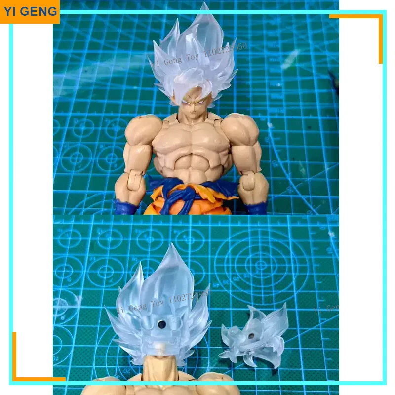 

В наличии, драконий жемчуг Shf Super Saiyan Goku 3,0, аксессуары для волос, Набор фигурок для волос, аниме, модель, игрушка, подарки на день рождения