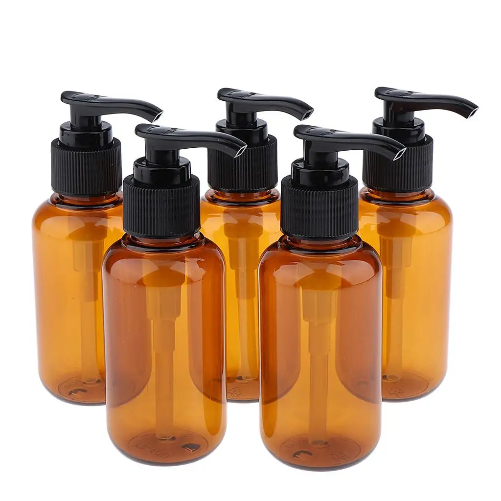 Multipurpose Empty Bottle Set Plastic Pump Dispenser Shampoo Body Wash Container for Everyday Use