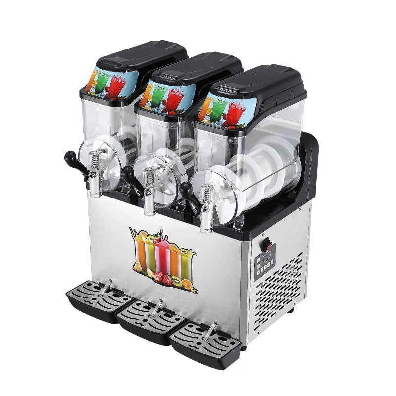 

Factory Price 3 Tanks Slush Machine Frozen Drinks Ice Beverage Slushy Machine For Commercial