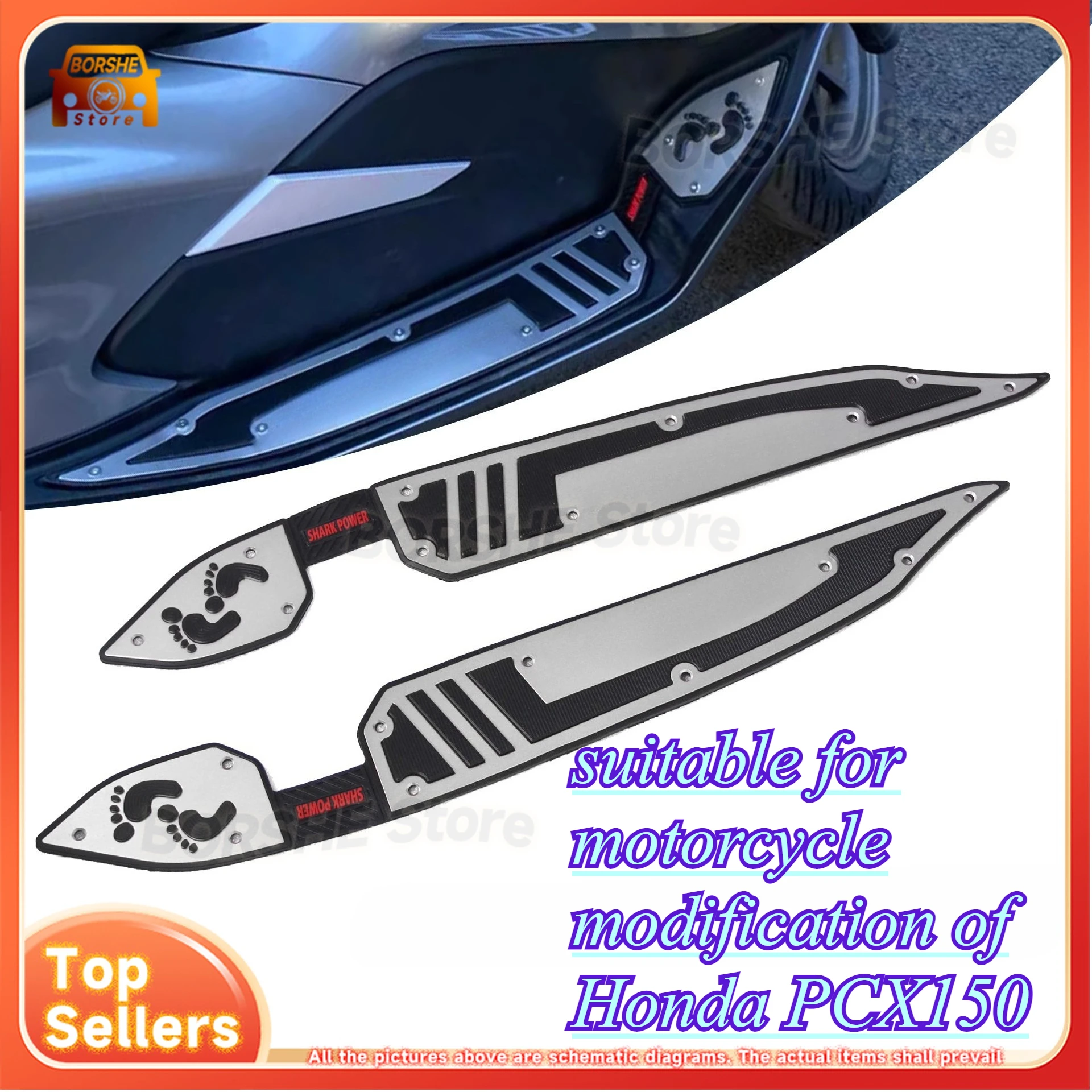 

This anti-slip and anti-stain floor mat is suitable for motorcycle modification of Honda PCX150 and PCX125 models 18-19