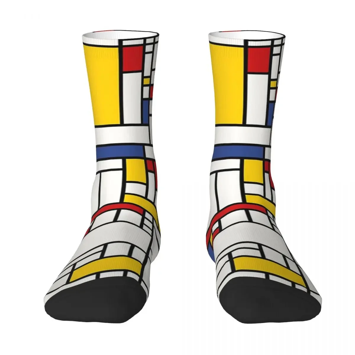 Piet Mondrian Socks Harajuku High Quality Stockings All Season Long Socks Accessories for Man's Woman's Birthday Present