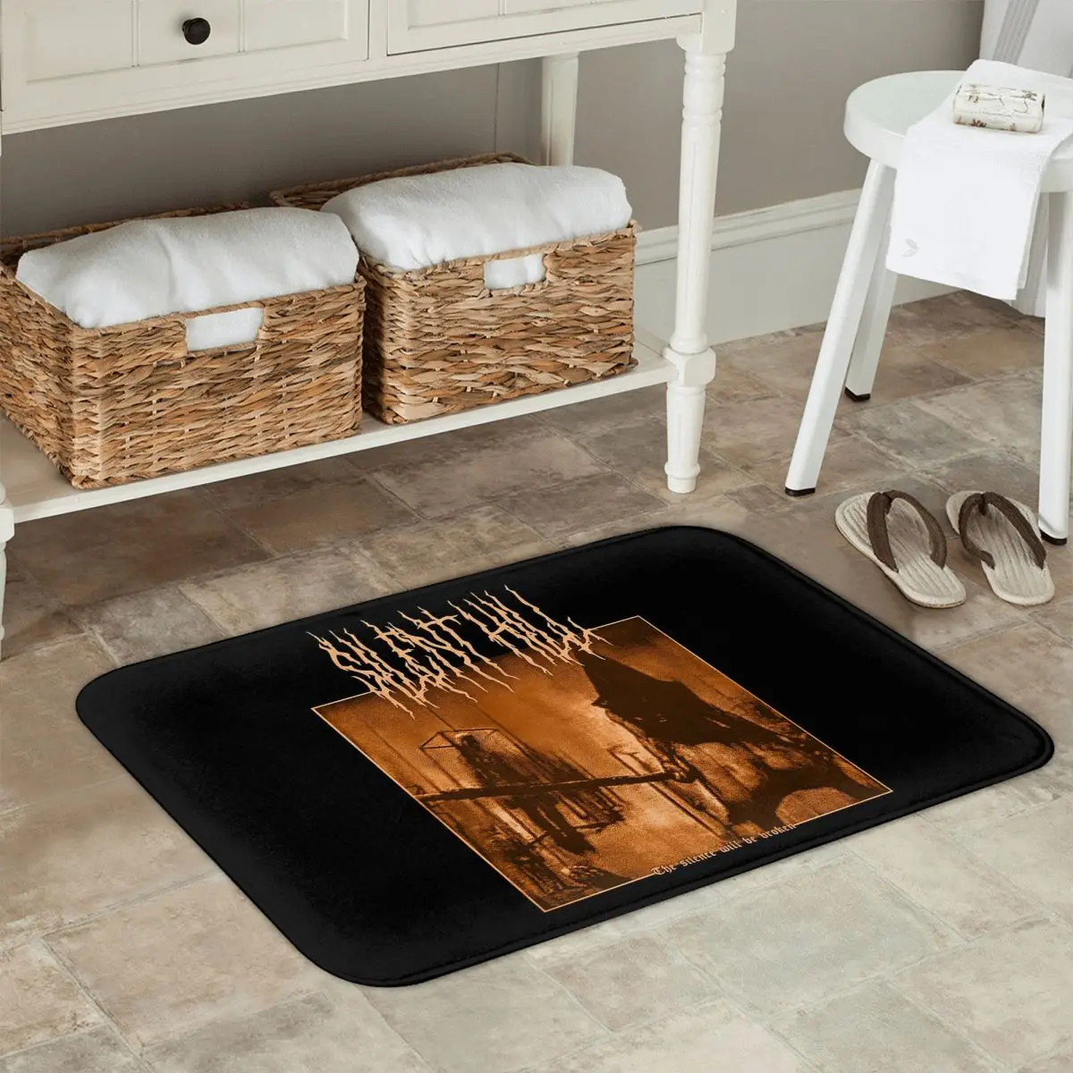 

Нескользящий коврик для игр Silent Hill 2, коврик для пола, моющийся ковер для кухни, входа, дома, спальни, коврики для ног