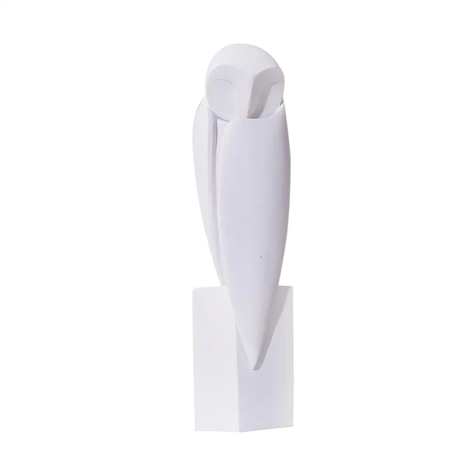 Owl Figurine Resin Statue Modern Abstract Art for Home Tabletop Office Desk Decoration Bookshelf Handicraft Housewarming Gift